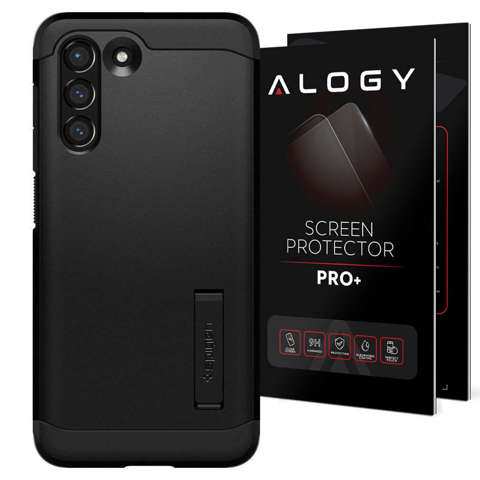 Spigen Tough Armor Handyhülle für Samsung Galaxy S21 FE Schwarzglas