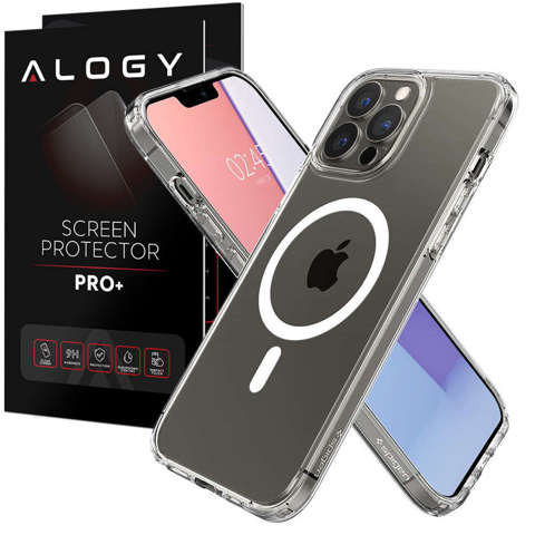 Spigen Ultra Hybrid Mag Hülle für Apple iPhone 13 Pro Max Weißglas