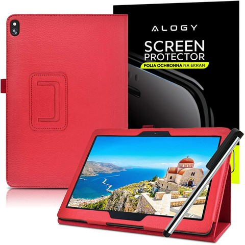 Ständerabdeckung Alogy Ständer für Lenovo Tab M10 10.1 TB-X505 F / L Red Foil Stylus Pen