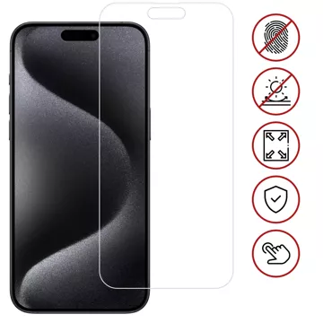 „MATTE“-Folie für iPhone 15 Pro Max Hydrogel Alogy-Bildschirm für „FINGERPRINT FREE“-Hülle