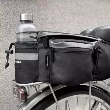 „Wozinsky Fahrradträgertasche mit Schultergurt 6l schwarz (WBB3BK)“