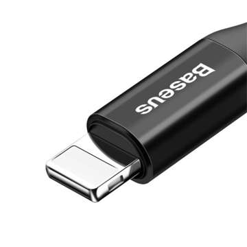 1m Baseus Federkabel USB zu Lightning 2A Schwarz