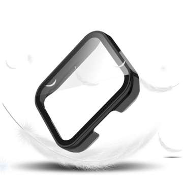 2in1 Schutzhülle mit eingebautem Glas für Xiaomi Redmi Watch 2 Lite Alogy Classic Case Black