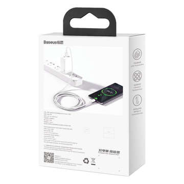 2m Baseus Superior Series USB zu USB-C Typ C 66W Kabel Weiß