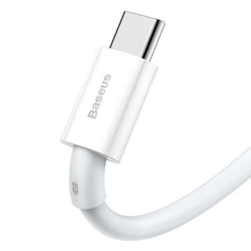 2m Baseus Superior Series USB zu USB-C Typ C 66W Kabel Weiß