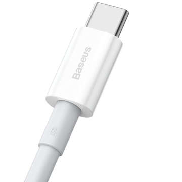 2m Baseus Superior Series USB zu USB-C Typ C 66W Kabel Weiß