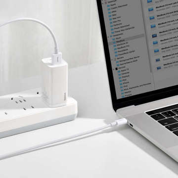 2m Baseus Superior Series USB zu USB-C Typ C 66W Kabel Weiß