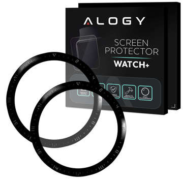 2x Alogy 3D Flexibles Glas für Huawei Watch GT 2 46mm Schwarz