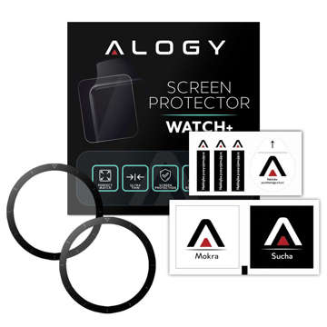 2x Alogy 3D Flexibles Glas für Huawei Watch GT 2 Pro Schwarz