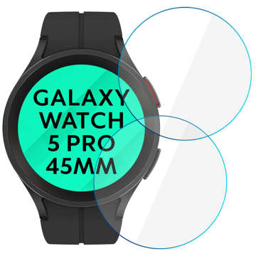 2x Alogy Displayschutzfolie aus gehärtetem Glas für Samsung Galaxy Watch 5 Pro 45mm