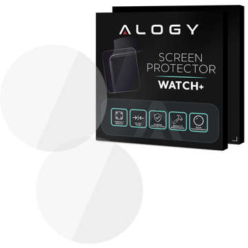 2x Alogy Displayschutzfolie aus gehärtetem Glas für Xiaomi Mi Watch S1 Global