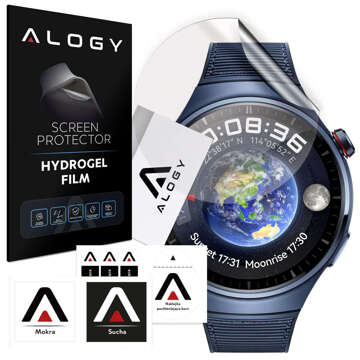 2x Alogy Hydrogel Schutzfolie für Smartwatch für Huawei Watch GT 4 Pro