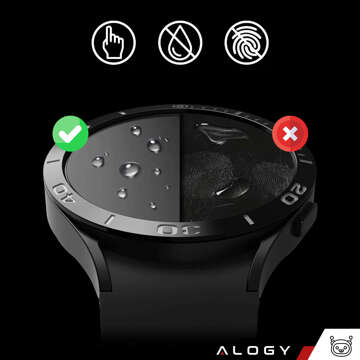 2x Alogy Tempered Glass für 9H-Bildschirm für Samsung Galaxy Watch 4 40mm
