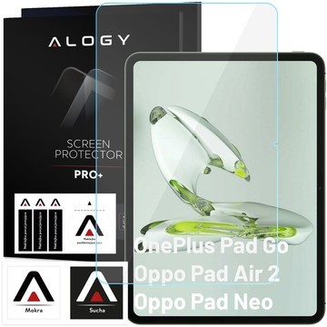 2x Panzerglas für OnePlus Pad Go/Oppo Pad Air 2/Oppo Pad Neo 11,4" Displayschutzglas 9H Alogy Pro