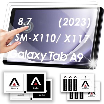 2x Panzerglas für Samsung Galaxy Tab A9 2023 8,7" 2gen X110 / X115 für Alogy Displayschutzfolie Pro 9H