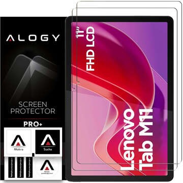 2x gehärtetes Glas für Lenovo Tab M11 10,95" TB330FU/TB330XU/TB331FC für Tablet-Bildschirm Alogy Displayschutzfolie Pro 9H