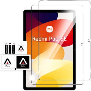 2x gehärtetes Glas für Xiaomi Redmi Pad SE 11.0" 2023 für Tablet-Bildschirm Alogy Displayschutz Pro 9H