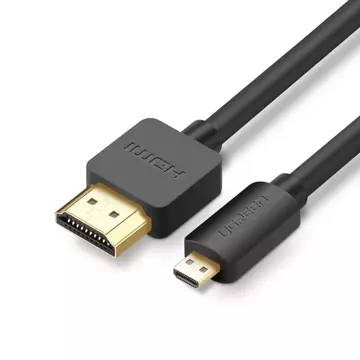 3 m Micro-HDMI-zu-HDMI-Kabel Ugrünes Kabel für HD 4K 3D-Übertragung