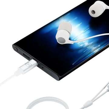 3MK Kabelgebundene Ohrhörer USB-C In-Ear-Kopfhörer weiß/weiß USB-C