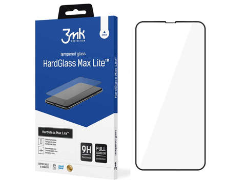 3mk HardGlass Max Lite Panzerglas für Apple iPhone 13 Schwarz