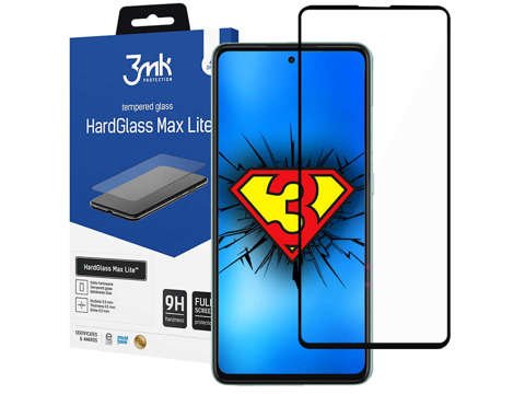 3mk HardGlass Max Lite Panzerglas für Samsung Galaxy A52 / A52 5G / A52s Schwarz