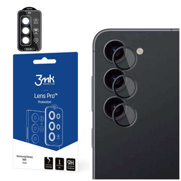 3mk Lens Protection Pro Handy-Objektivschutz für Samsung Galaxy S23 5G Schwarz