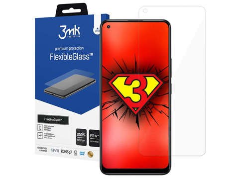 3mk Schützendes Hybridglas Flexibles Glas 7H für Realme 8 Pro