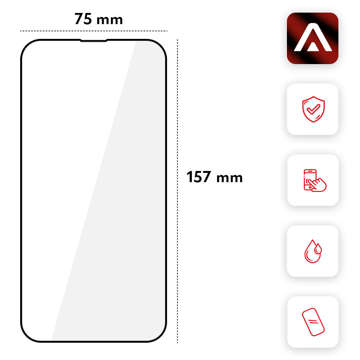 9H Alogy Full Glue Hartglas für hüllenfreundliche Hülle für Apple iPhone 14 Plus / 14 Pro Max
