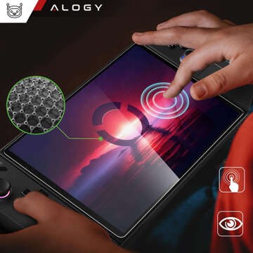 9H gehärtetes Glas für Lenovo Legion Go für den Konsolenbildschirm Alogy Screen Protector PRO