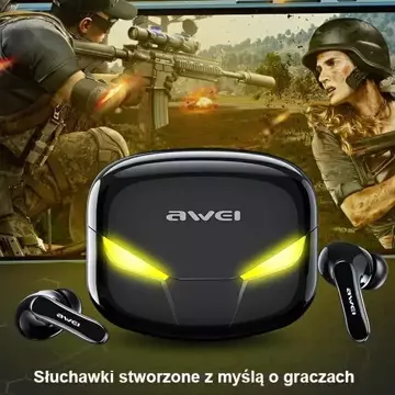 AWEI Bluetooth 5.0 T35 TWS Gaming-Headset-Dockingstation Schwarz