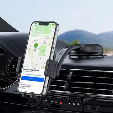 Acefast Autotelefonhalter für Cockpit und Lüftungsgitter schwarz (D5 schwarz)