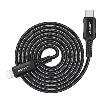 Acefast Kabel MFI USB Typ C - Lightning 1,8m, 30W, 3A schwarz (C4-01 C Schwarz)