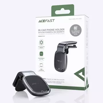 Acefast Magnetischer Autotelefonhalter für Lüftungsgitter grau (D16 grau)