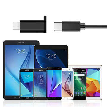 Adapter Alogy Steckerkonverter USB-C Typ C auf Micro USB 3.0 Schwarz