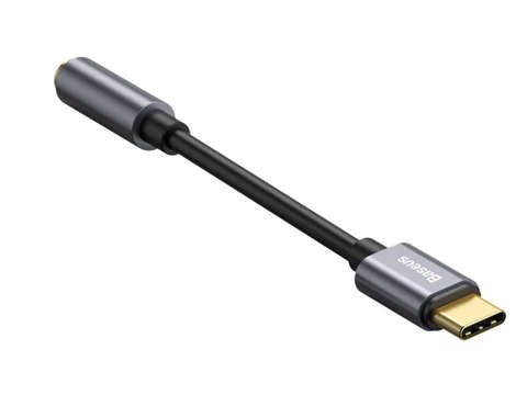 Adapter Baseus L54 USB-C Typ C auf Miniklinke 3,5 mm Audio schwarz