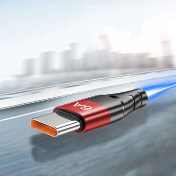 Alogiekabel USB-A auf USB-C Typ C 6A Kabel 1m Rot