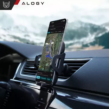 Alogy 3-in-1-Autotelefonhalter für die Windschutzscheibe, das Armaturenbrett, den Cockpit-Organizer