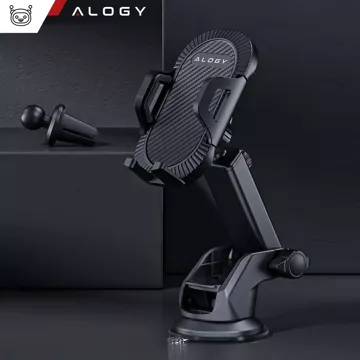 Alogy 3-in-1-Autotelefonhalter für die Windschutzscheibe, das Armaturenbrett, den Cockpit-Organizer