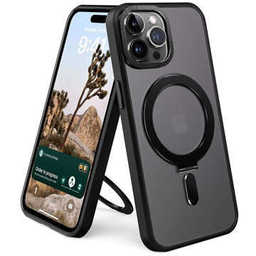 Alogy Armored Stand Ring Case Schutzhülle für MagSafe für Apple iPhone 14 Pro Max Schwarz