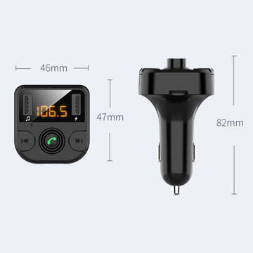 Alogy Autoladegerät FM-Transmitter Bluetooth 5.0 USB 2.0 Memory Stick