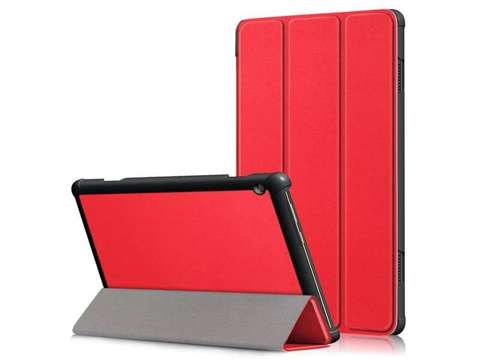 Alogy Book Cover für Lenovo Tab M10 10.1 TB-X605 Rotes Glas