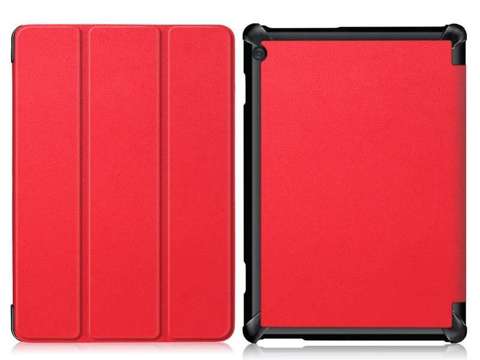 Alogy Book Cover für Lenovo Tab M10 10.1 TB-X605 Rotes Glas