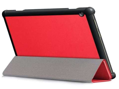 Alogy Book Cover für Lenovo Tab M10 10.1 TB-X605 Rotes Glas