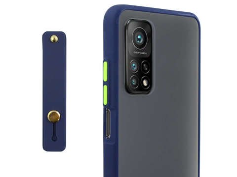 Alogy Bumper Case mit Trageriemen für Xiaomi Mi 10T / 10T Pro Marineblau