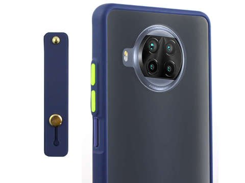 Alogy Bumper Case mit Trageriemen für Xiaomi Mi 10T Lite Navy Blue