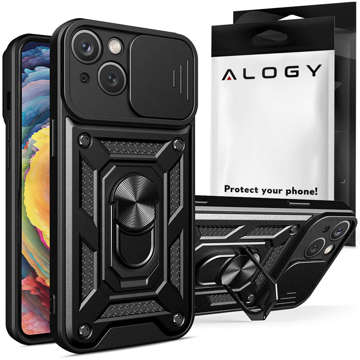 Alogy Camshield Stand Ring Case mit Kameraabdeckung für Apple iPhone 14 Glass