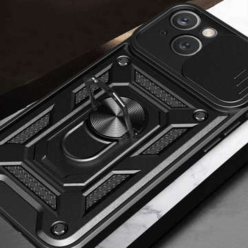Alogy Camshield Stand Ring Case mit Kameraabdeckung für Apple iPhone 14 Glass