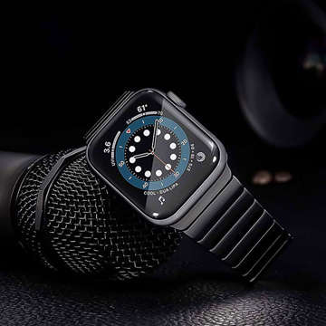 Alogy Edelstahlarmband für Apple Watch 38/40 / 41mm Schwarz