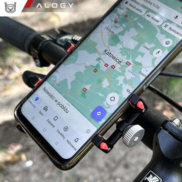 Alogy Fahrrad-Handy-Halterung, 55–95 mm, für Fahrrad, Motorroller, Schwarz