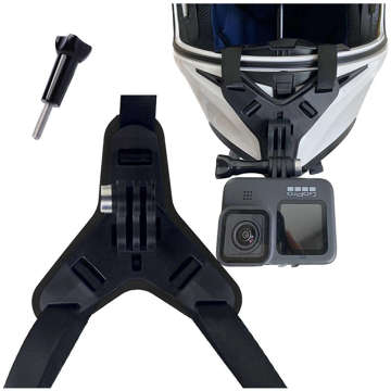 Alogy Helmhalter Halterung für Helm für GoPro Kameras Schwarz